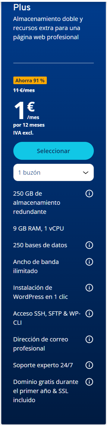 Hosting ionos baratos